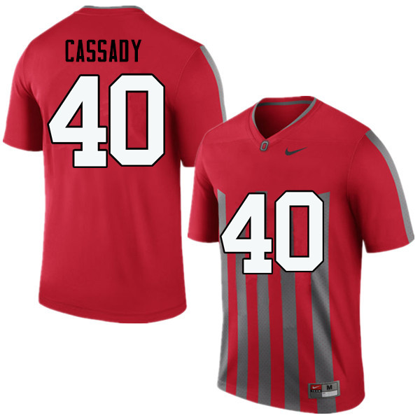 Men Ohio State Buckeyes #40 Howard Cassady College Football Jerseys Game-Throwback